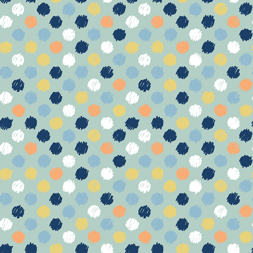 Love You to the Moon - Dots - Powder