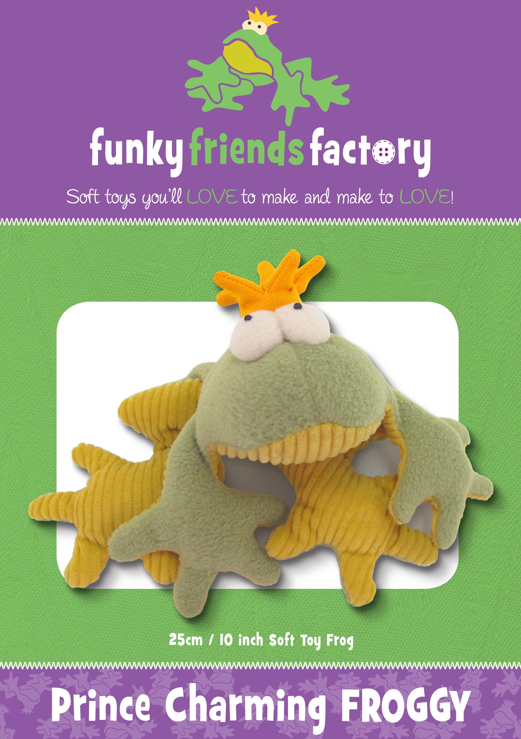 Prince Charming Frog Pattern by Funky Friends Factory