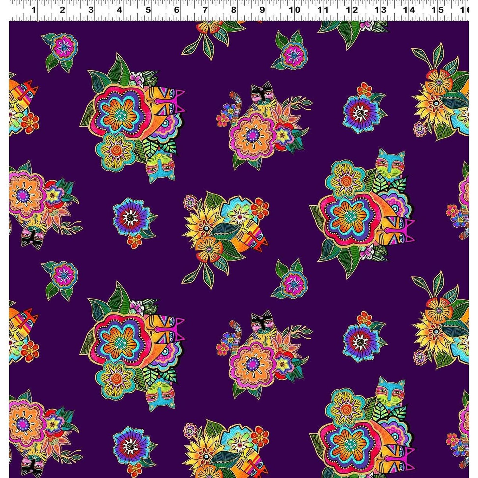 Fantasticats Hidden Cats - Purple/Gold Metallic