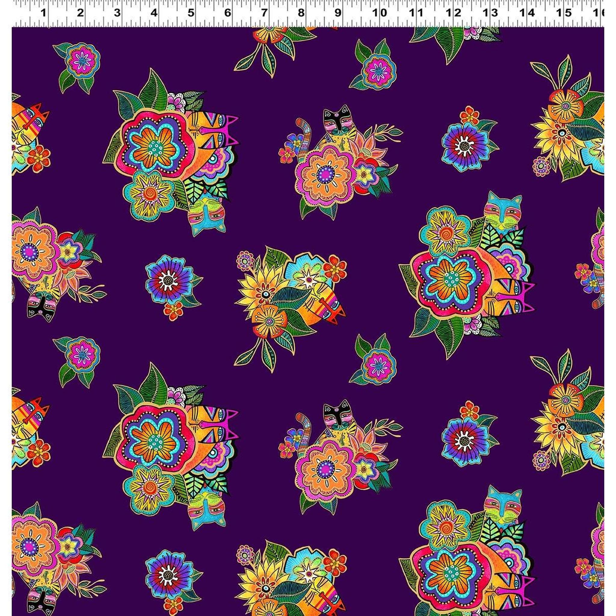 Fantasticats Hidden Cats - Purple/Gold Metallic