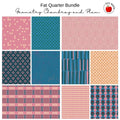 Fat Quarter Bundle (10) - Geometry - Chambray and Plum