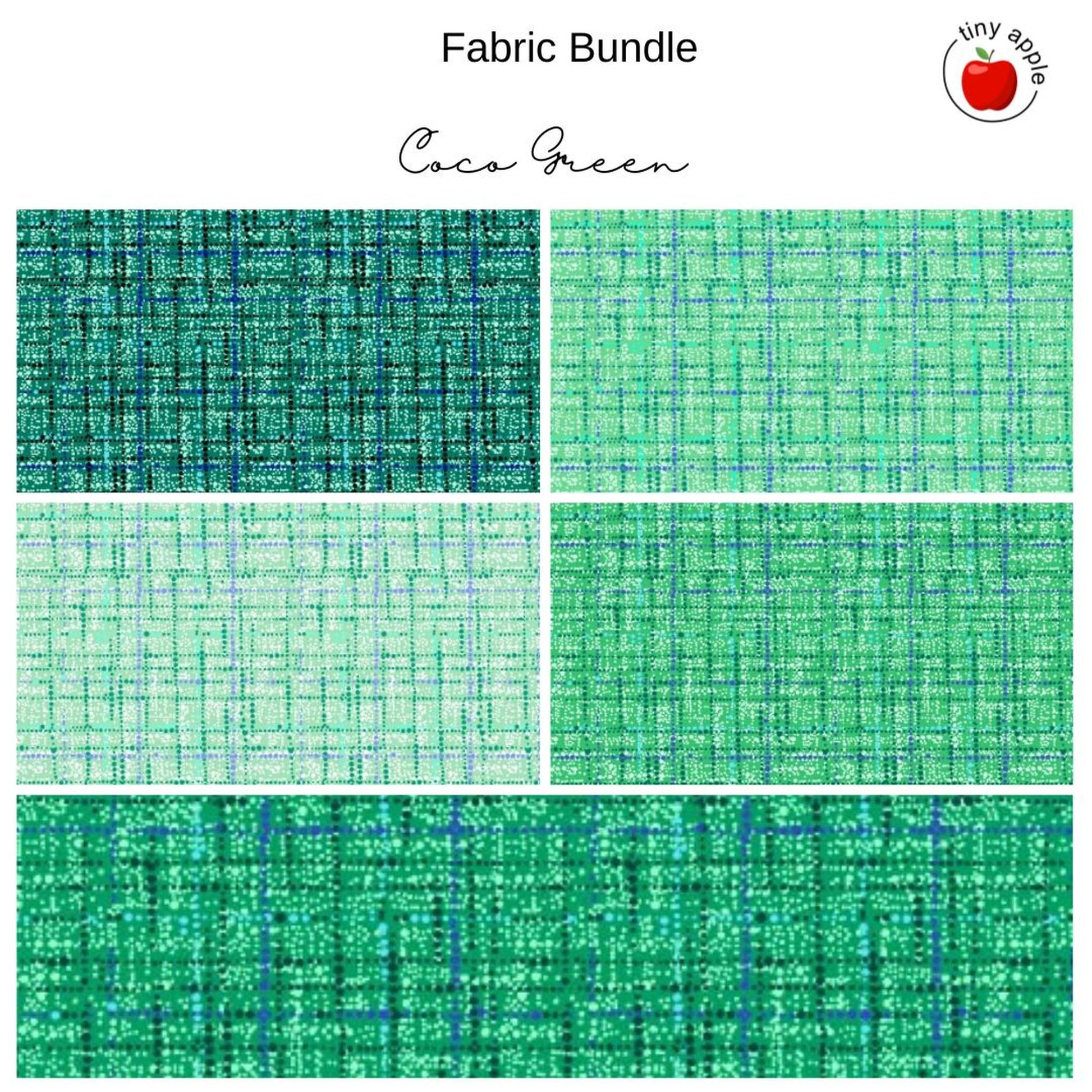 Fat Quarter Bundle (5) - Coco Green