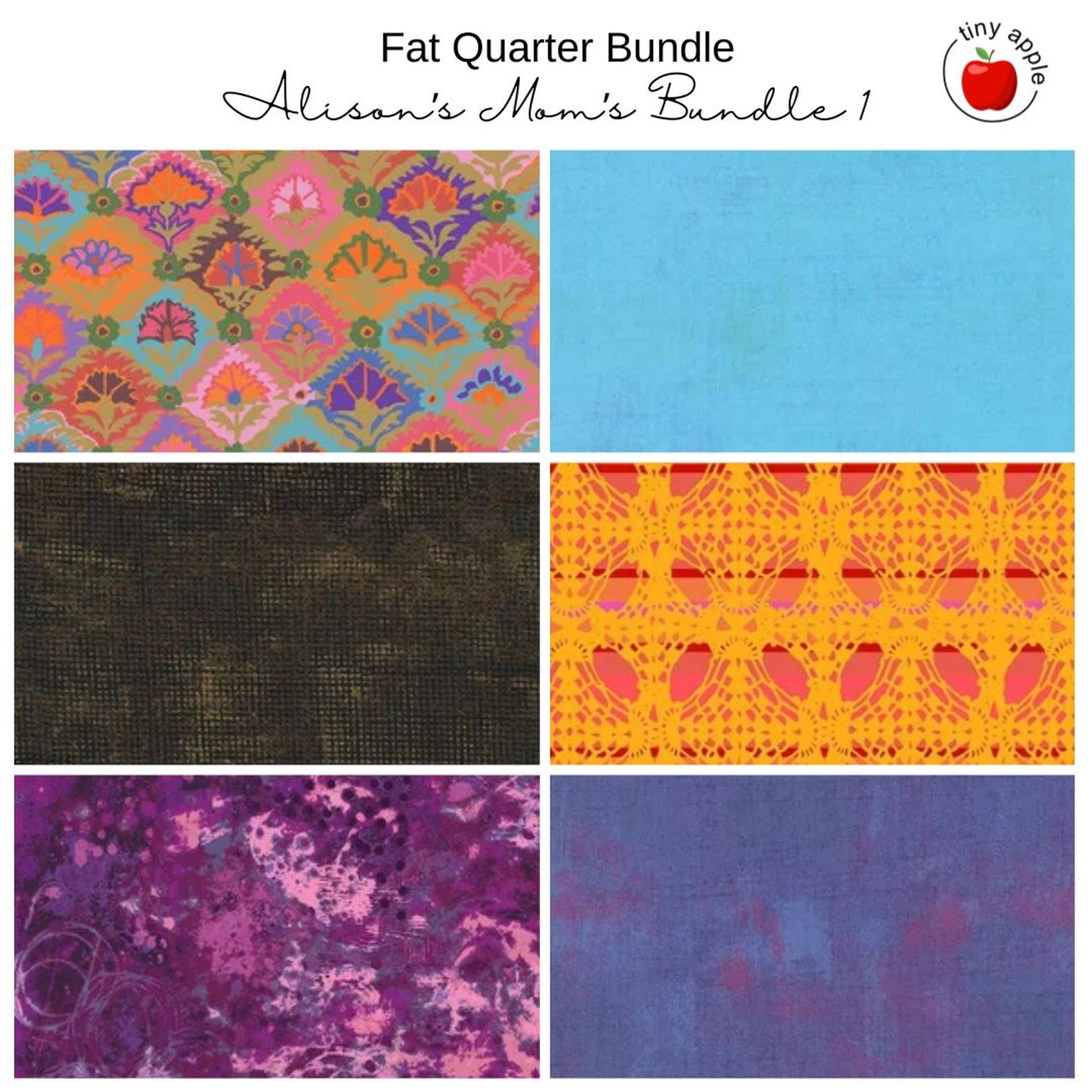 Fat Quarter Bundle (6) Alison's Mom's Bundle 1