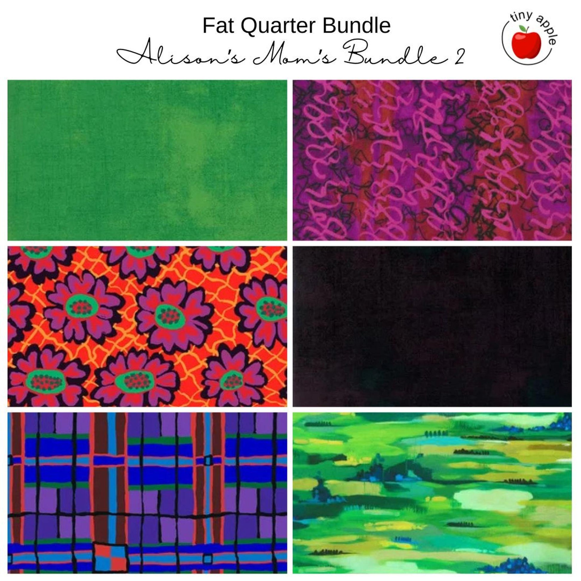 Fat Quarter Bundle (6) Alison's Mom's Bundle 2