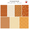 Fat Quarter Bundle (7) - Midnight Moon - Oranges