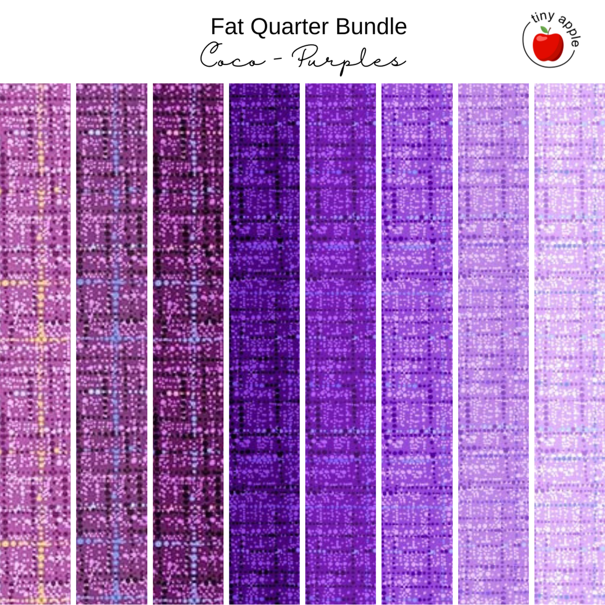 Fat Quarter Bundle (8) - Coco Purple