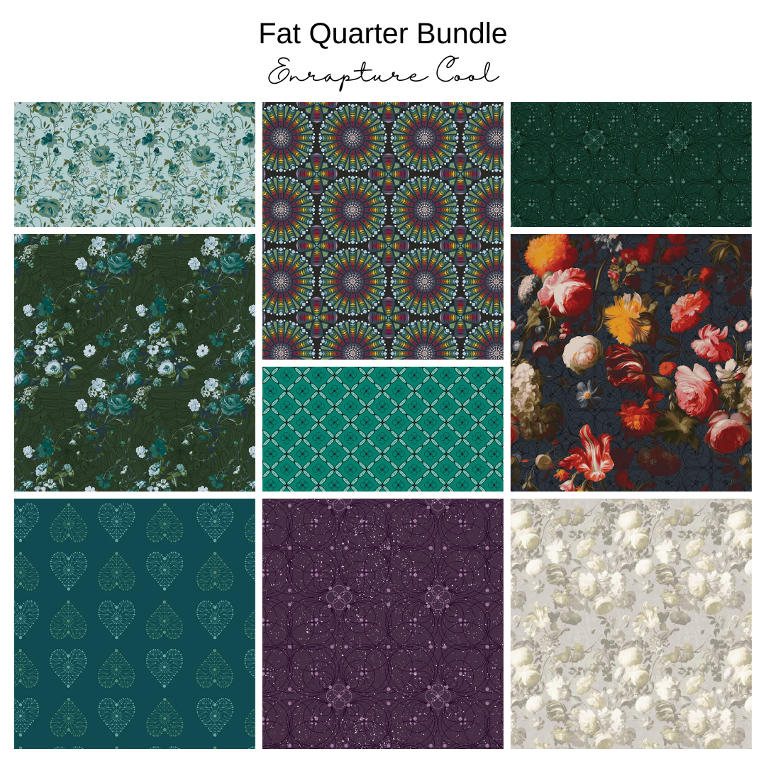 Fat Quarter Bundle (9) - Enrapture by Guicy Guice Cool