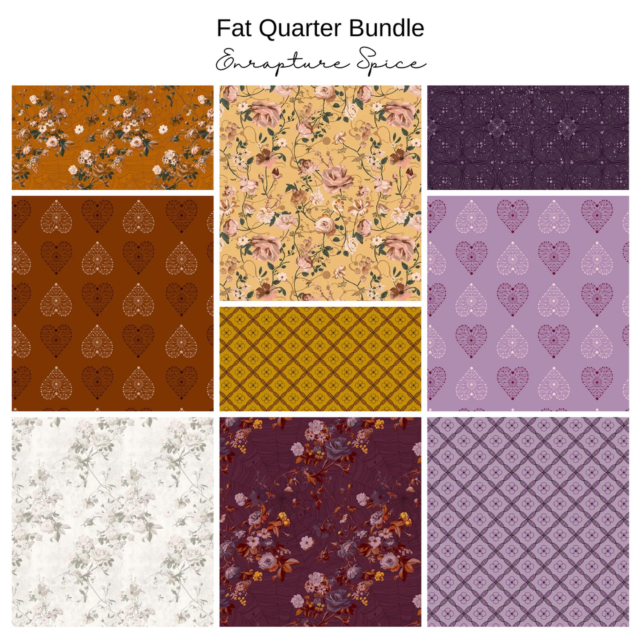 Fat Quarter Bundle (9) - Enrapture by Giucy Giuce Spice