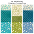 Fat Quarter Bundle (9) - Wishflower - Green and Blue