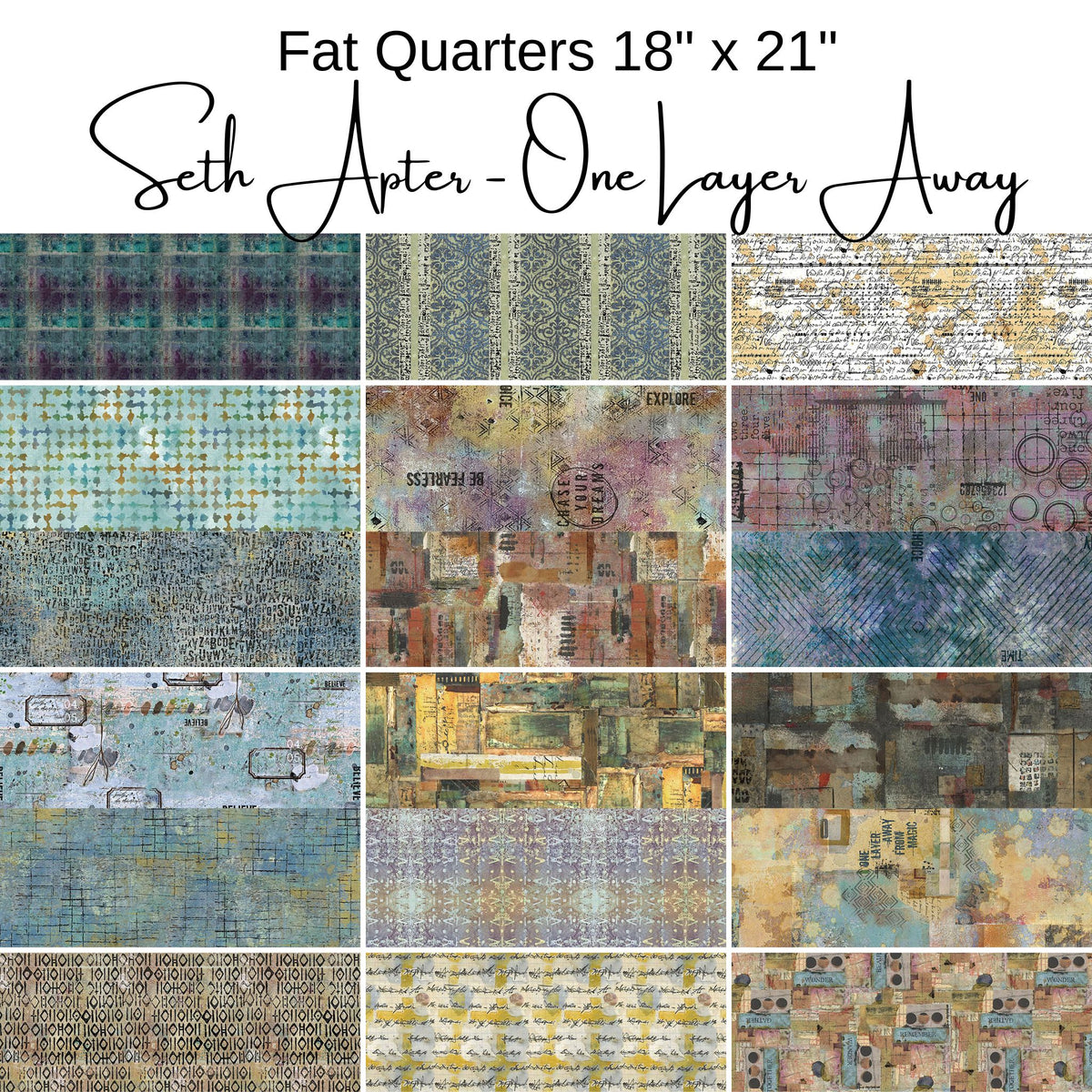 Fat Quarter Bundle (18) - Seth Apter - One Layer Away