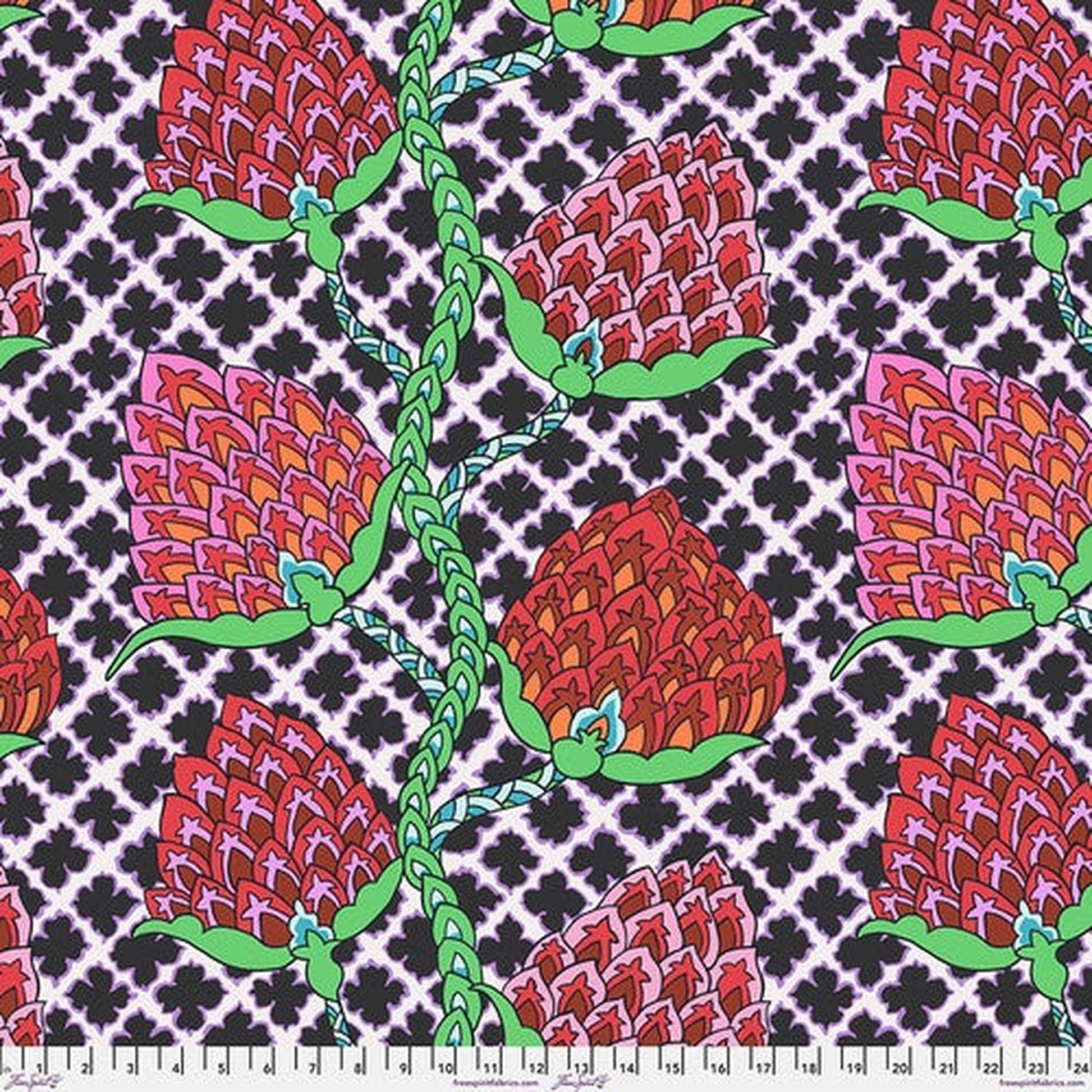 February 2024 by Kaffe Fassett Paisley Flower - Contrast