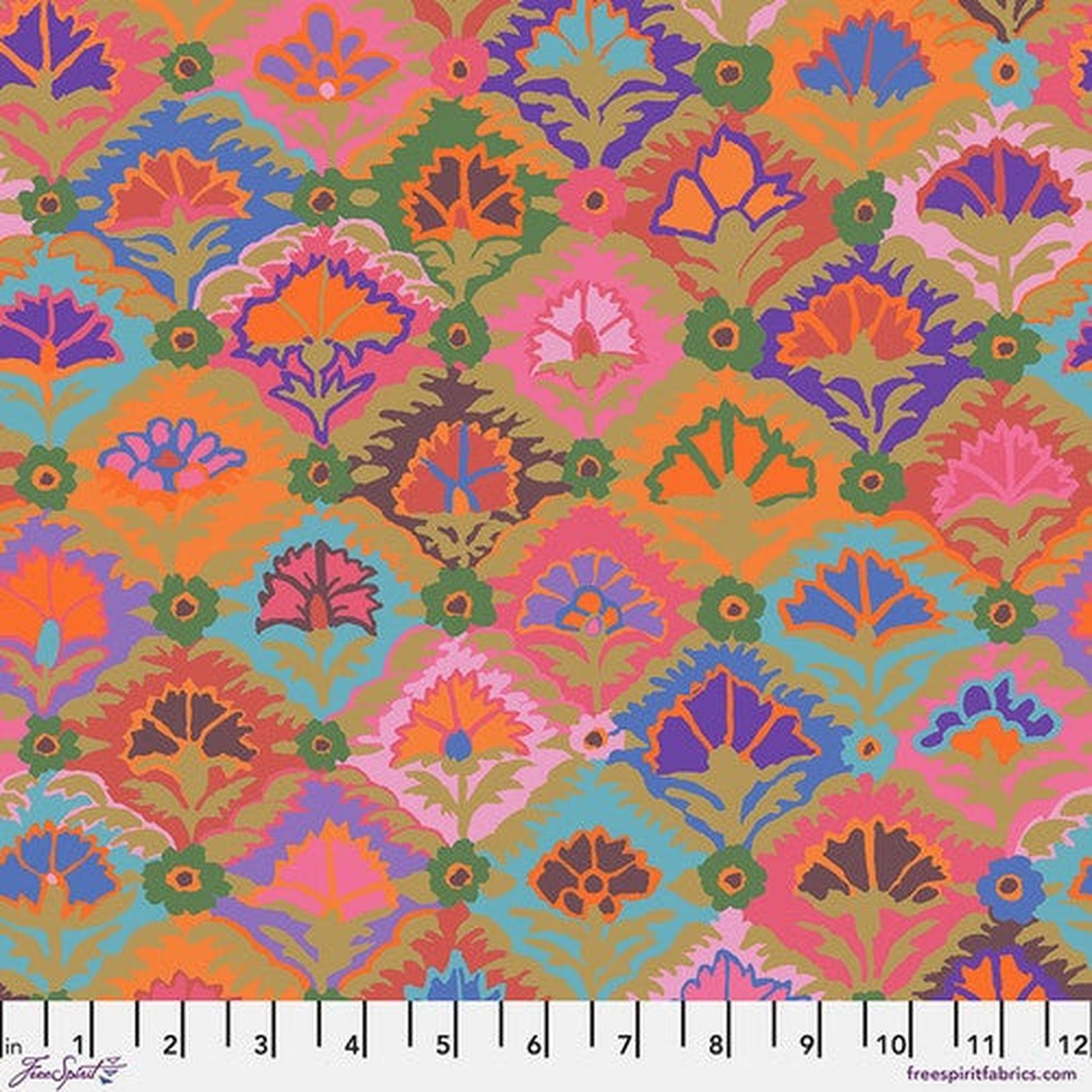 February 2024 by Kaffe Fassett Step Flower - Khaki