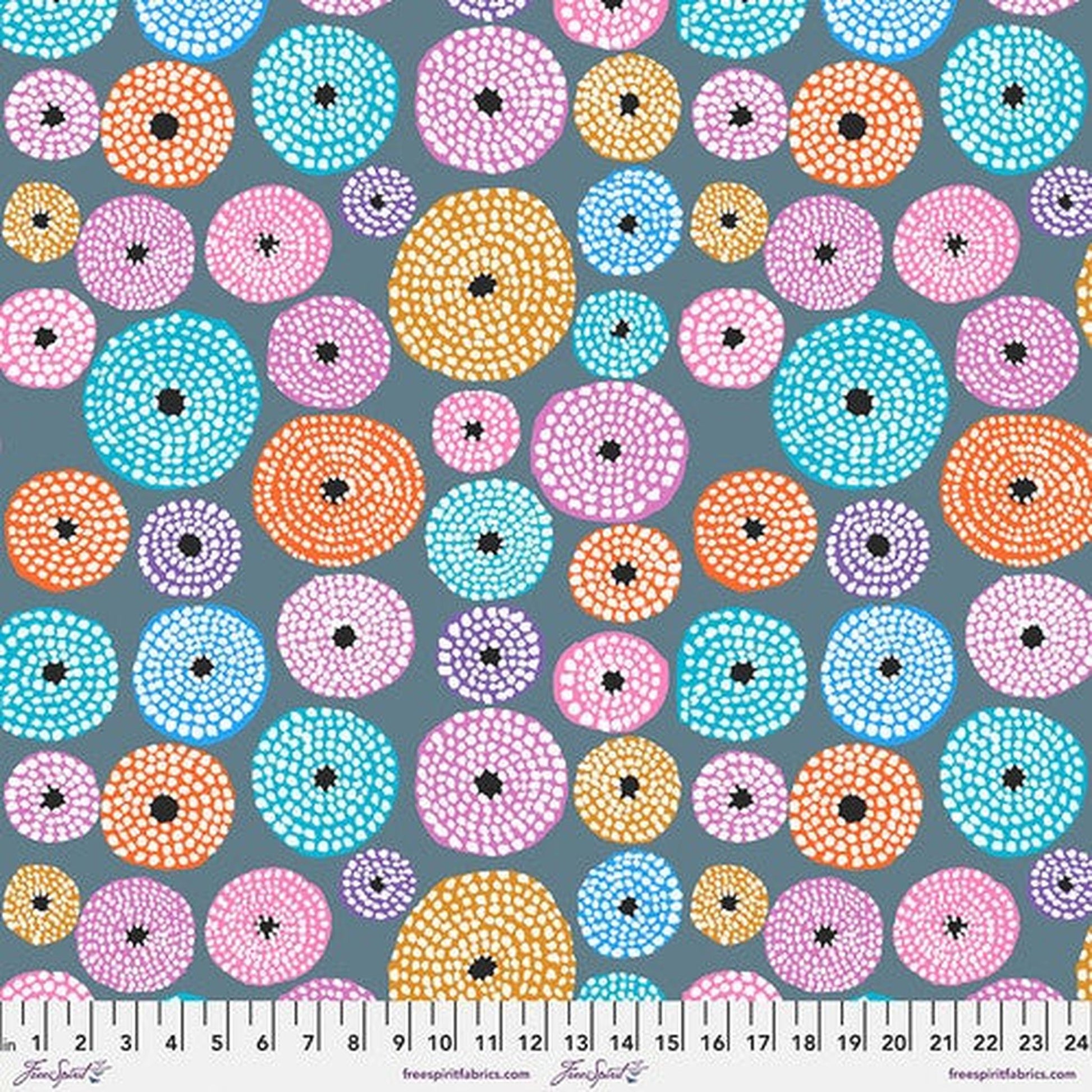 February_2023 by Kaffe Fassett - Disks - Grey