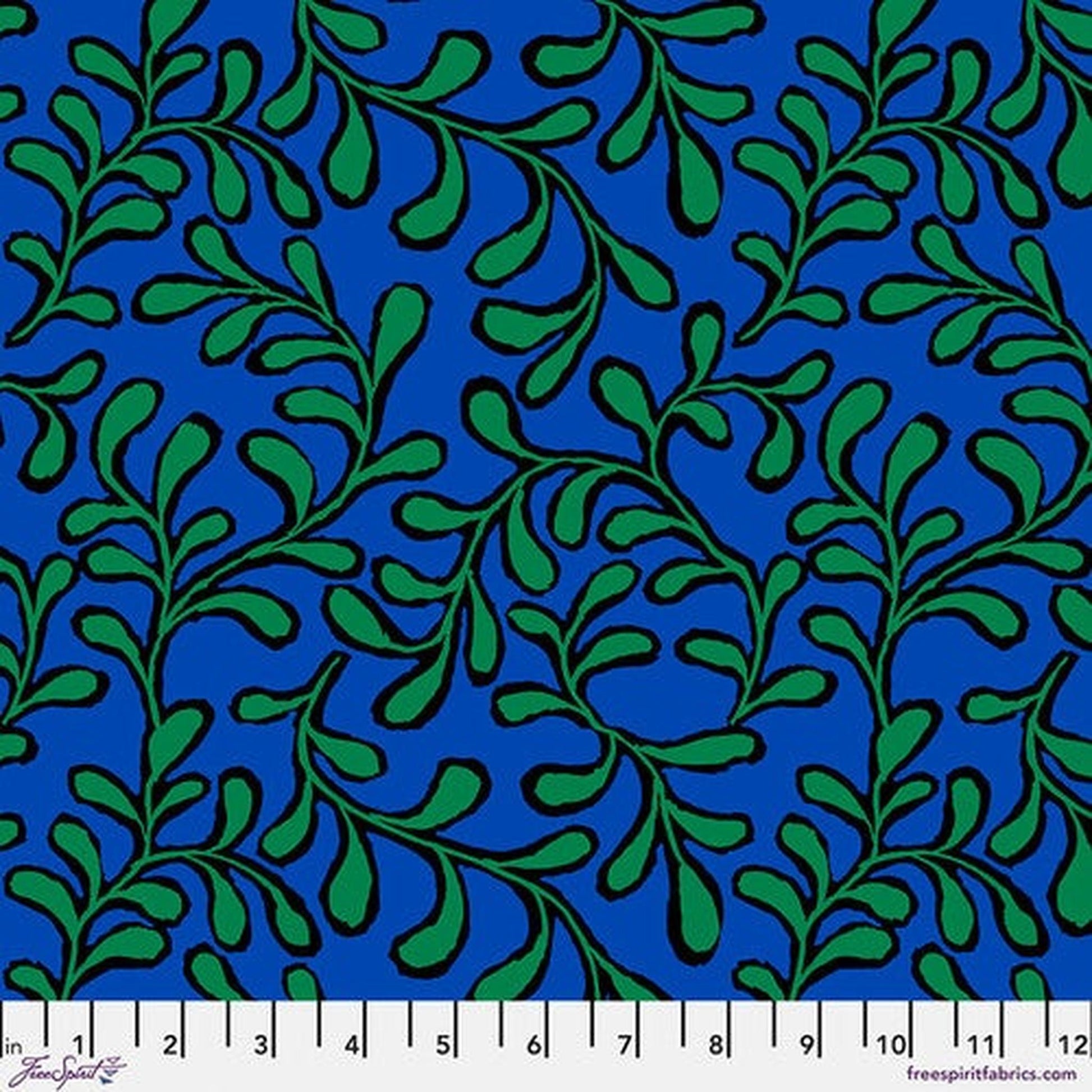 February_2023 by Kaffe Fassett - Twig - Blue