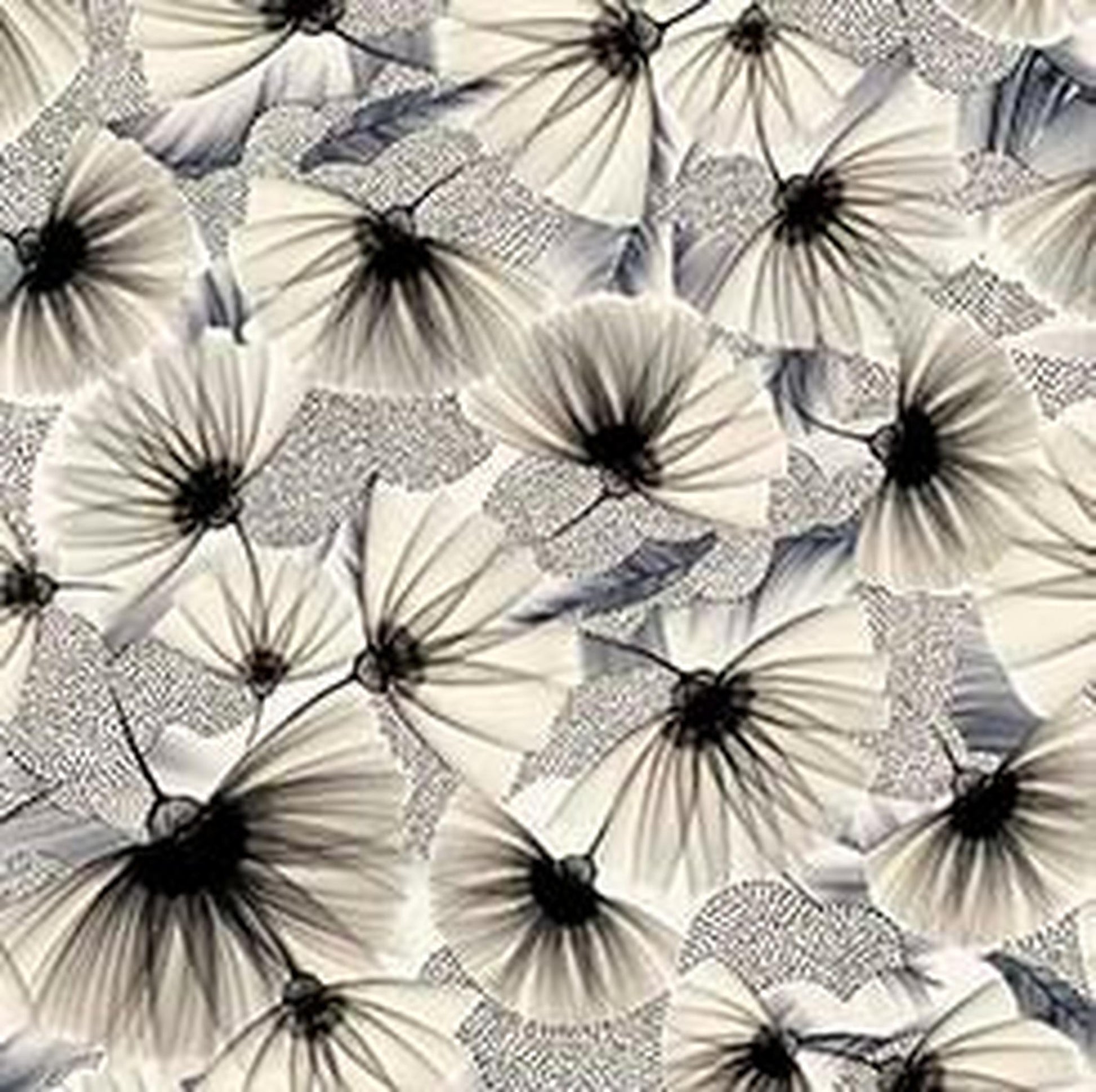 Floral Allure Fan Floral- Alabaster