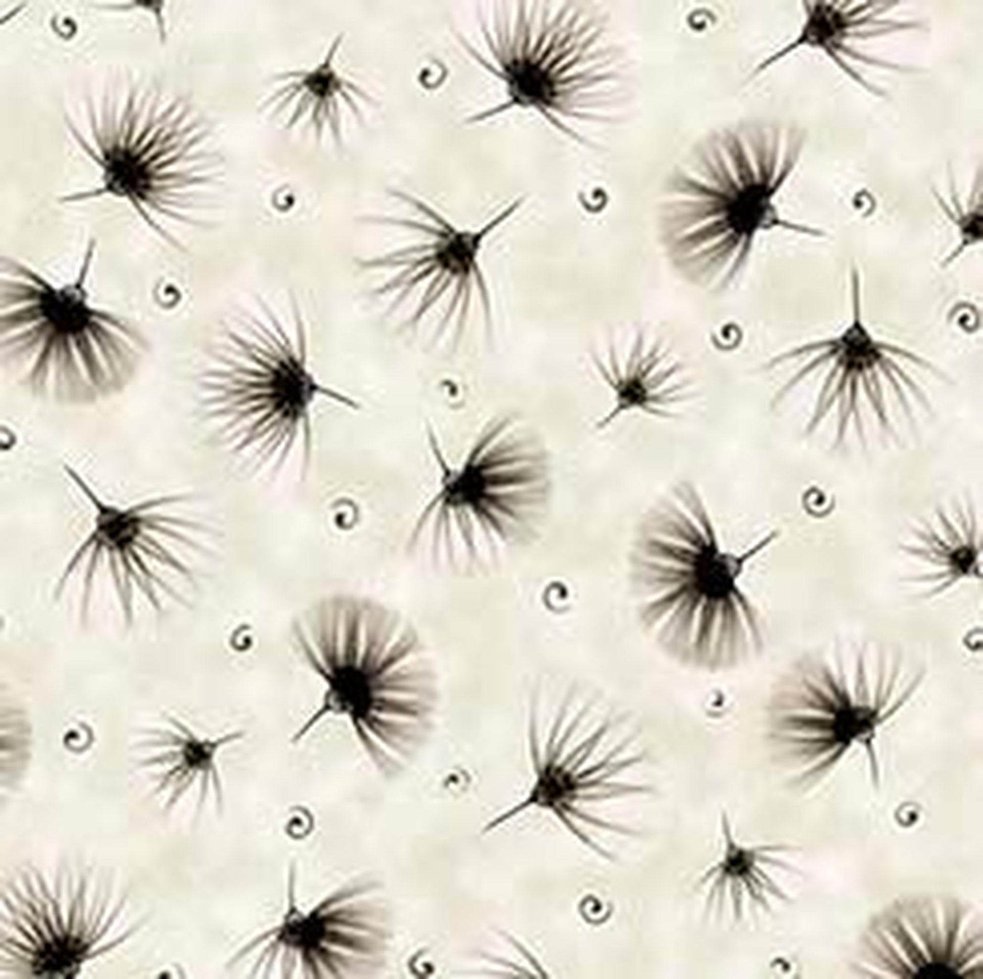 Floral Allure Tossed Fan Floral - Alabaster