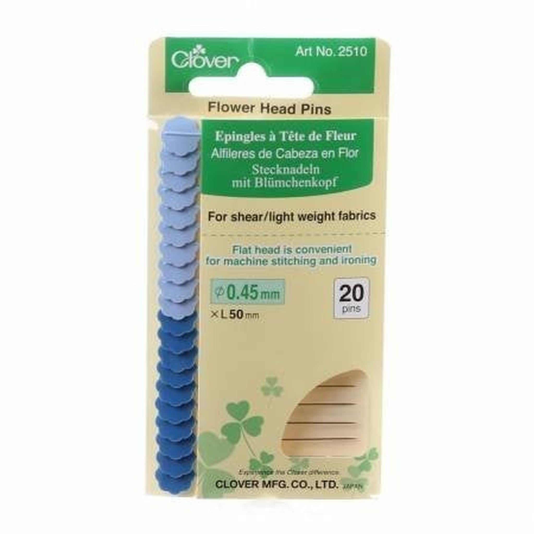 Flower Head Pins Fine Size 32 - 2in 20ct