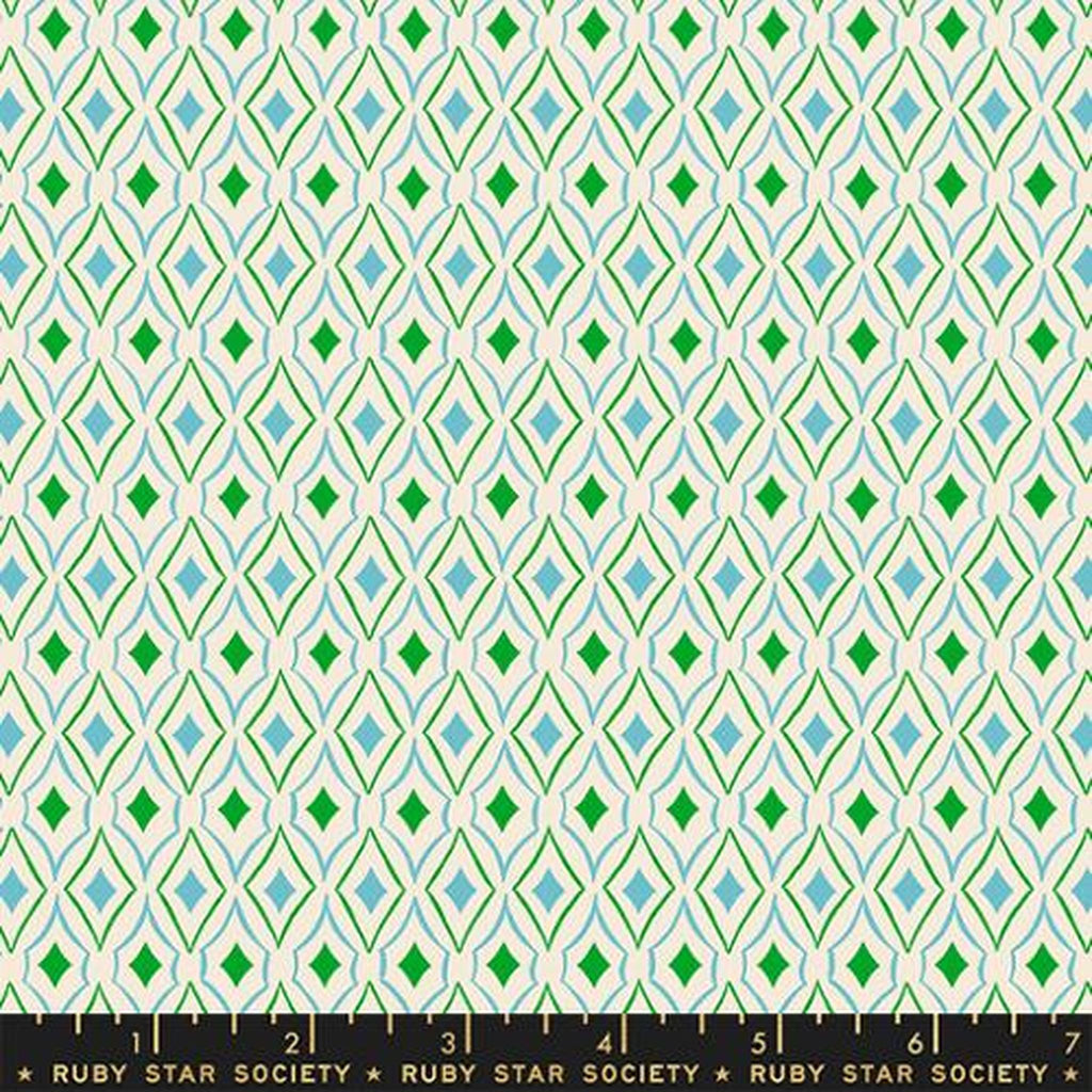 Flowerland by Melody Miller - Diamonds Turquoise