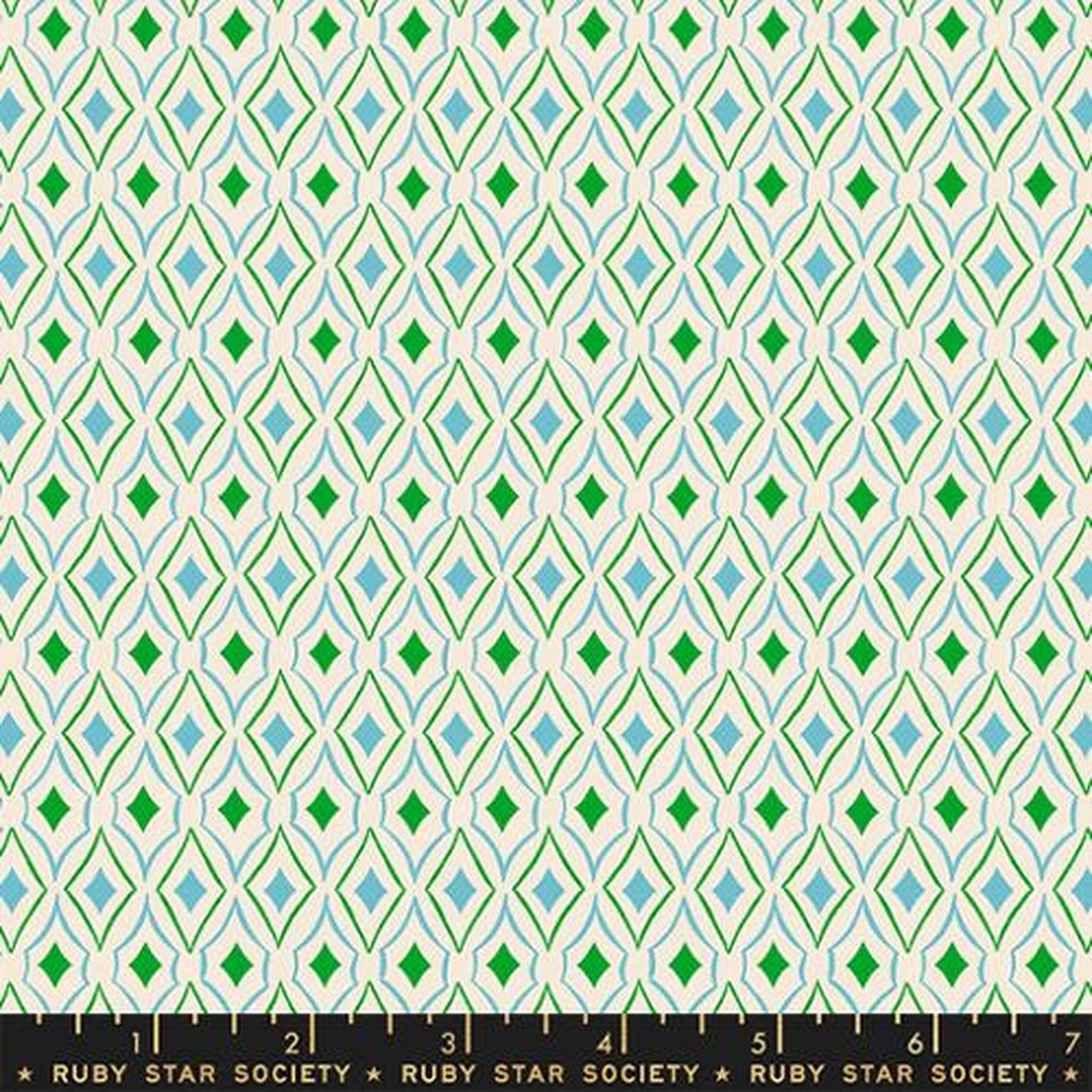 Flowerland by Melody Miller - Diamonds Turquoise