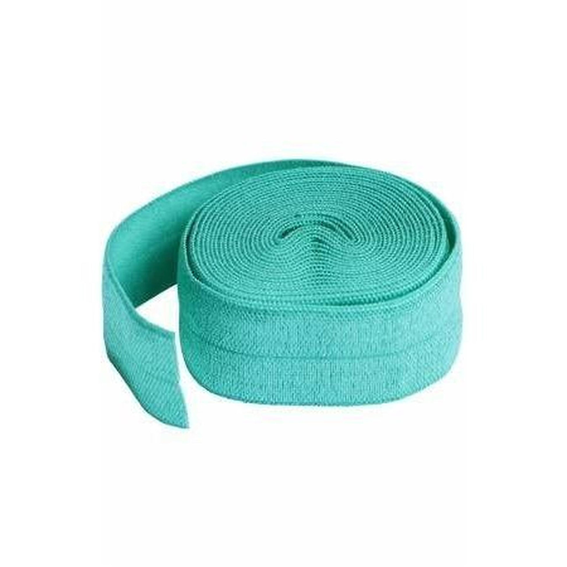 Fold-over Elastic 3/4in x 2yd Turquoise