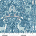 Foxwood by Makower UK - Dusk Nature Trail Blue