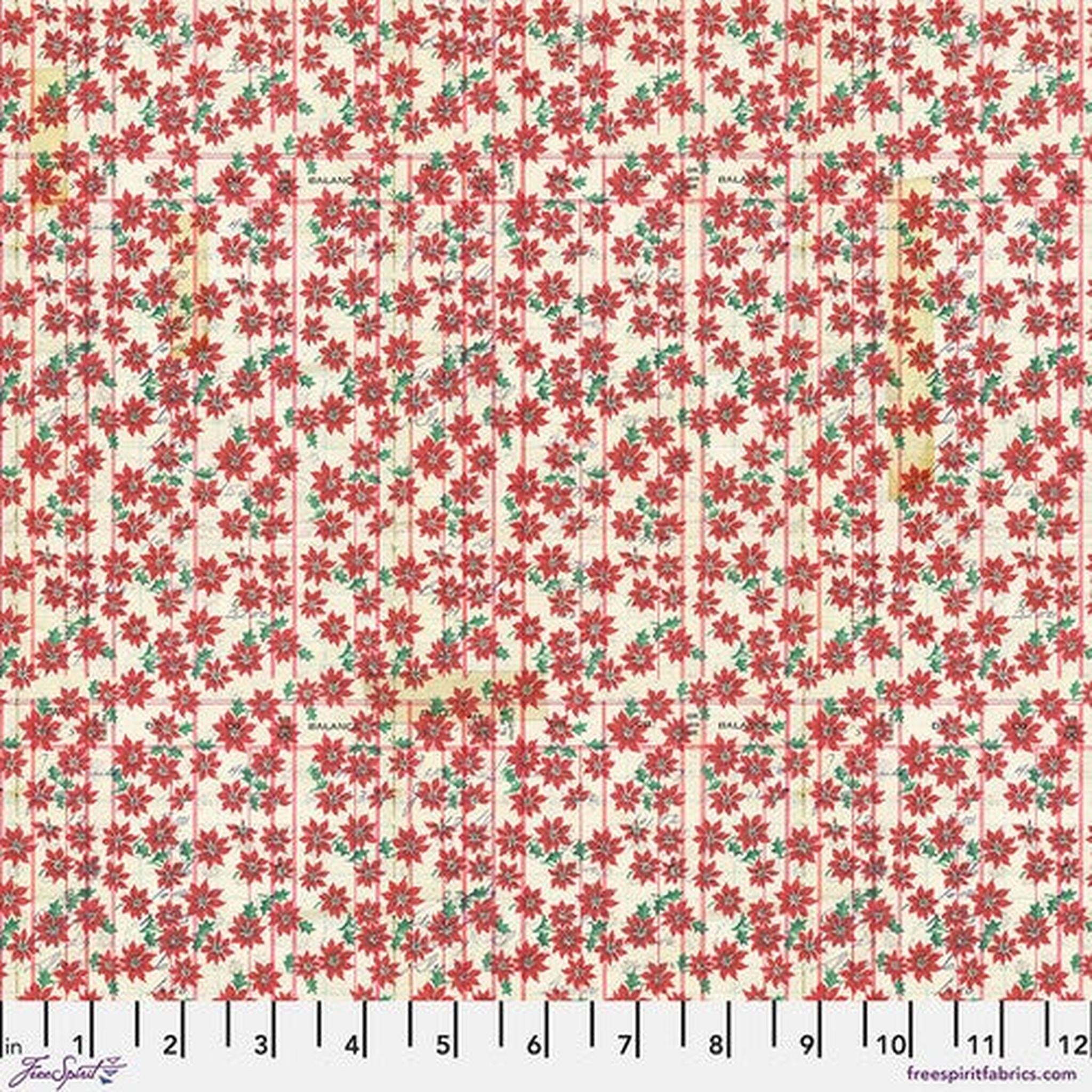 Free Spirit: Holidays Past by Tim Holtz Festive Ledger: Red