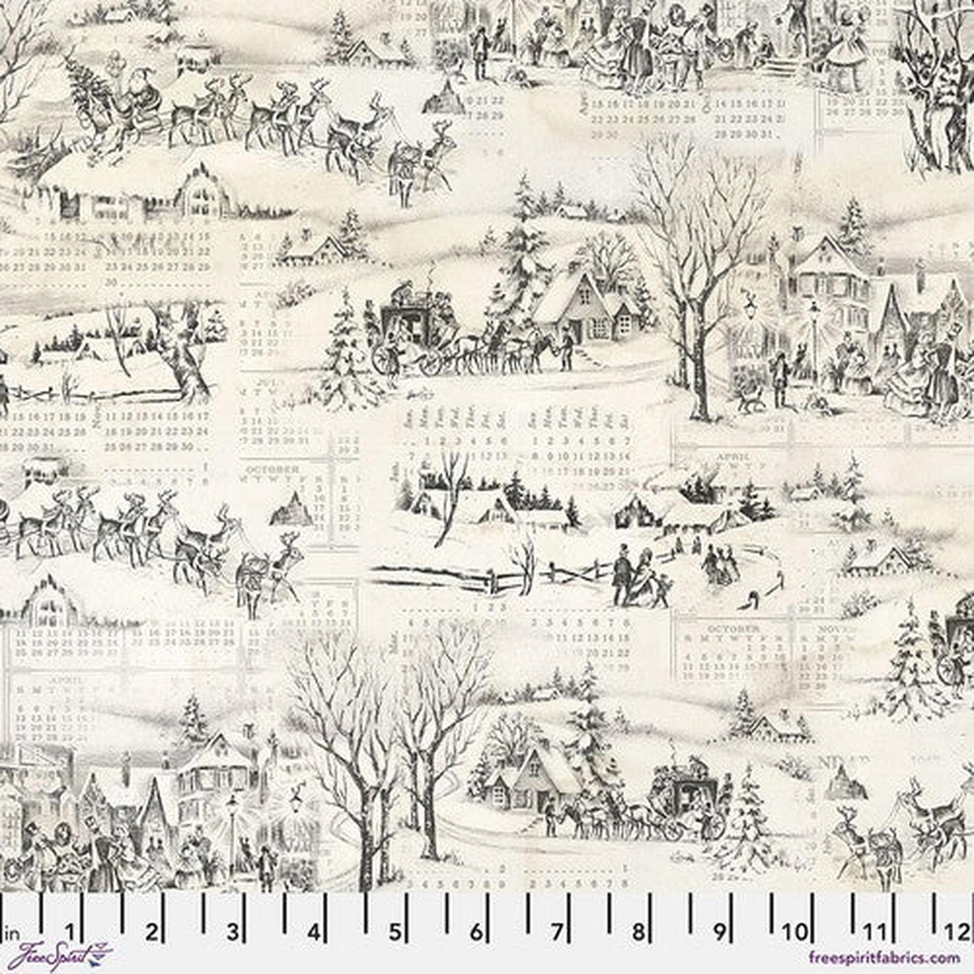 Free Spirit: Holidays Past by Tim Holtz Winter Toile: Neutral