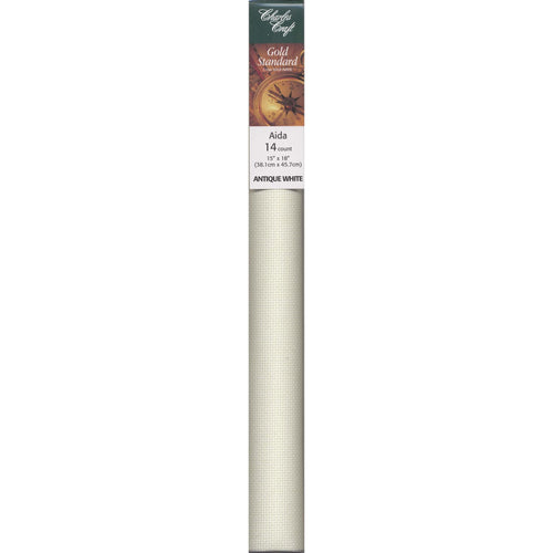 Aida Cloth 14ct Antique White 15in x 18in