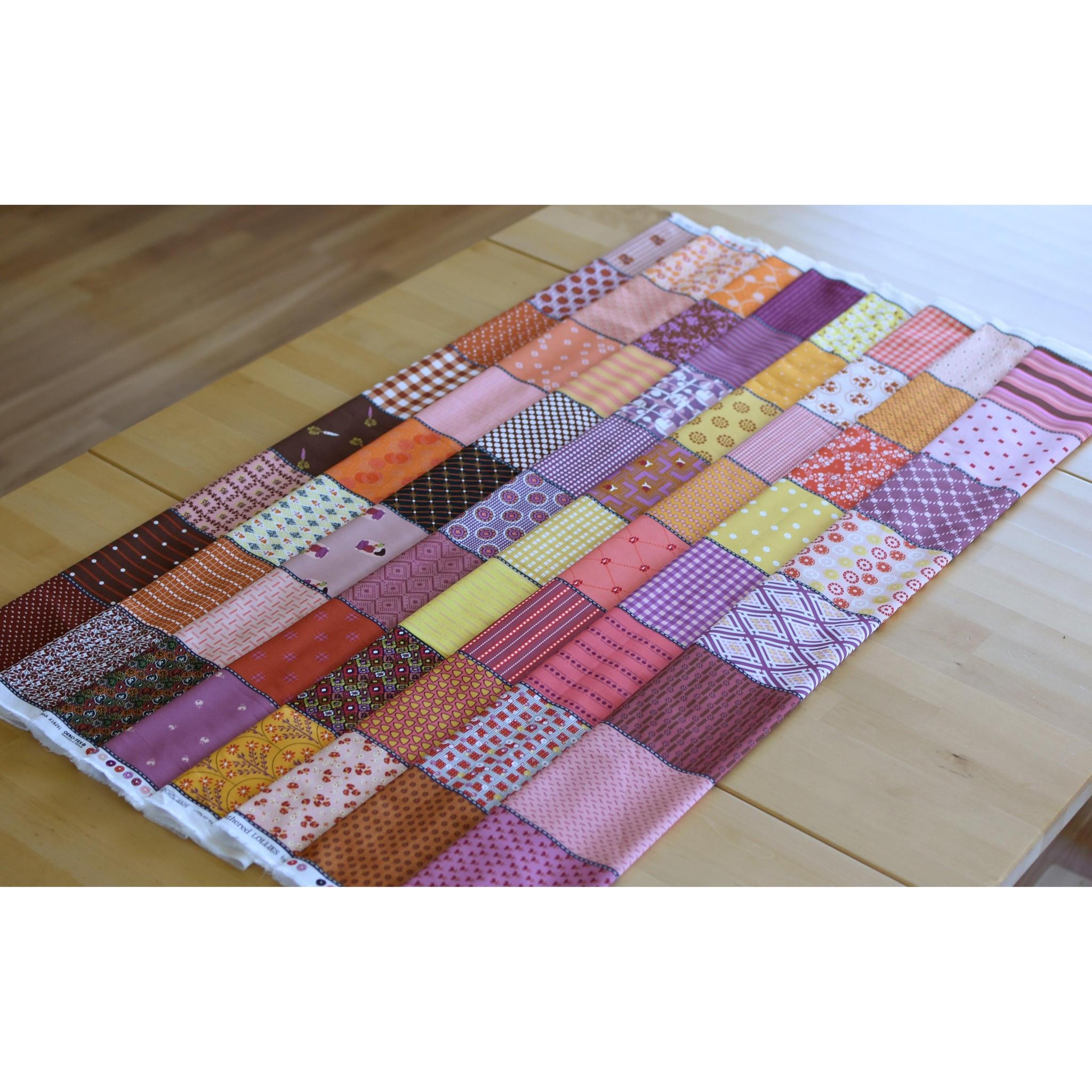 Half Yard Bundle (8) Gathered Lollies – Hazel Reds Bundle