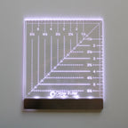 Glow Ruler by Carolina Moore 6" Square - For Righties