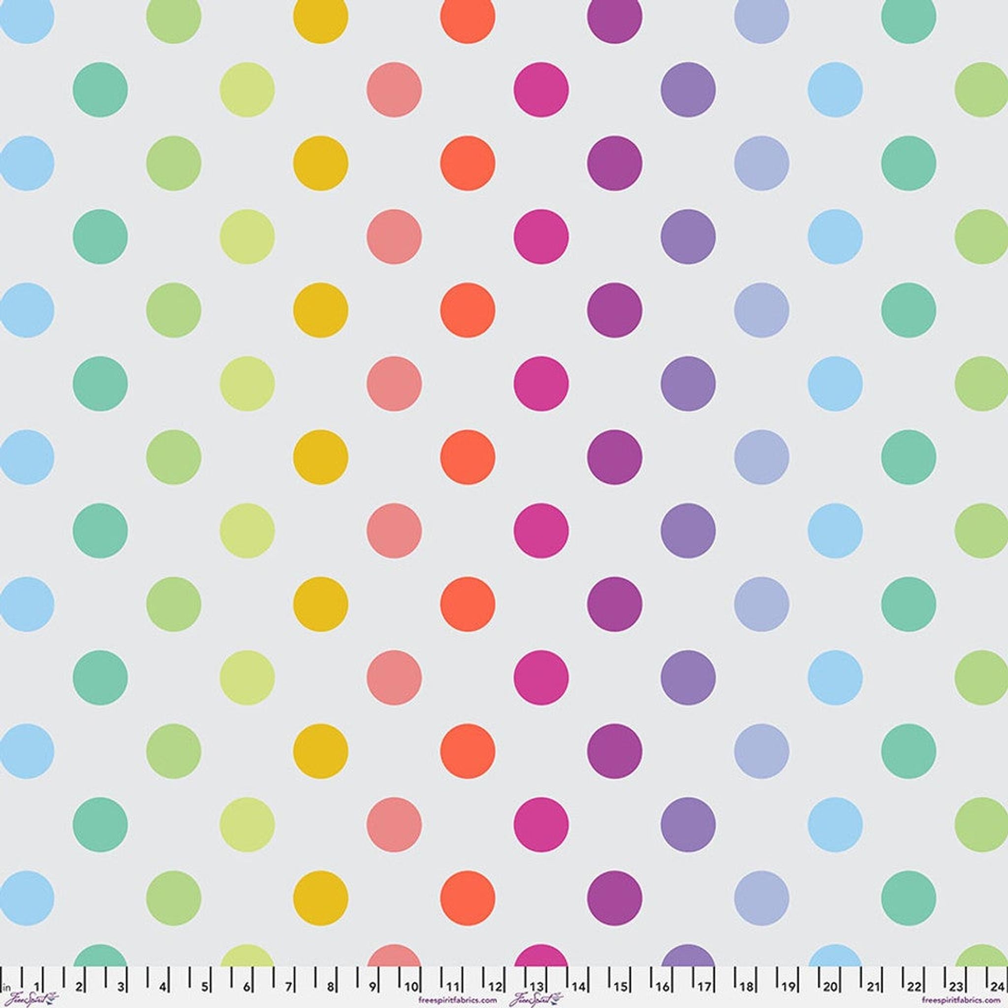 Graywork & True Colors by Tula Pink - (Minky) Disco Poms - Whisper