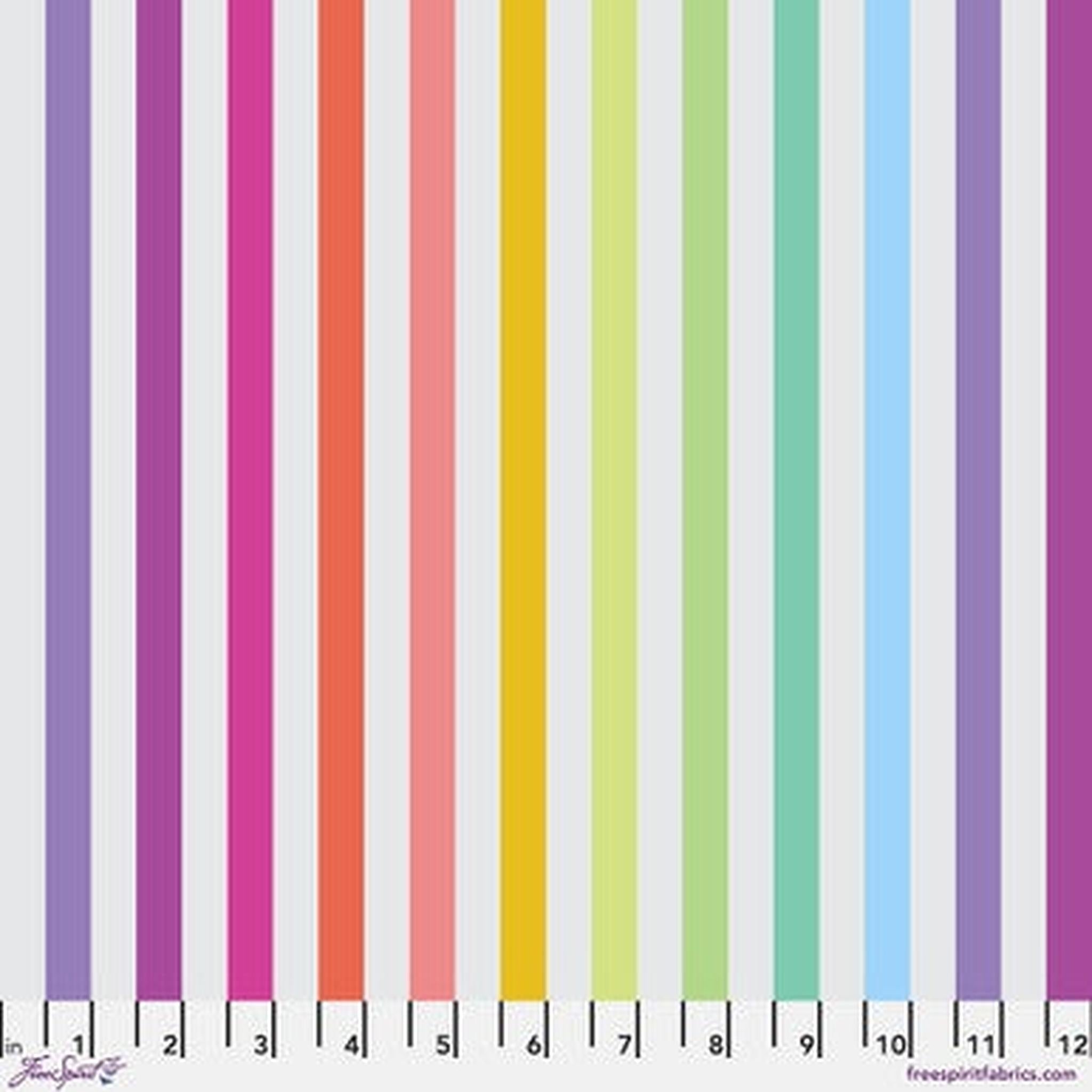 Graywork by Tula Pink - Disco Stripe - Whisper