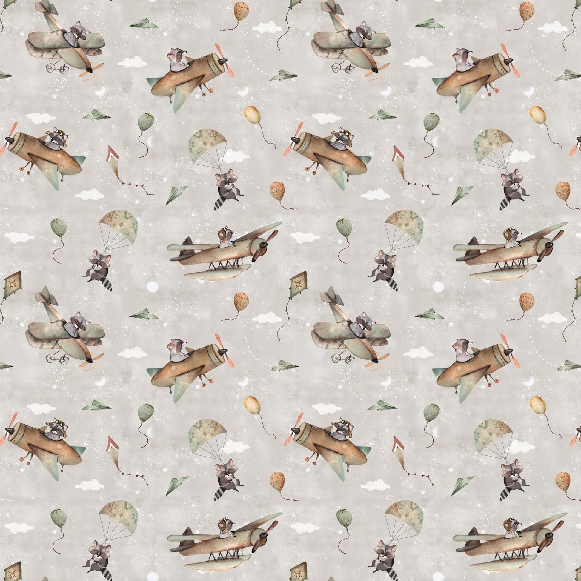 Great Journey by Bernadett Urbanovics - Racoons Grey