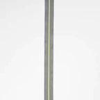 Grey Nylon Coil Zipper #3 - Gold Finish