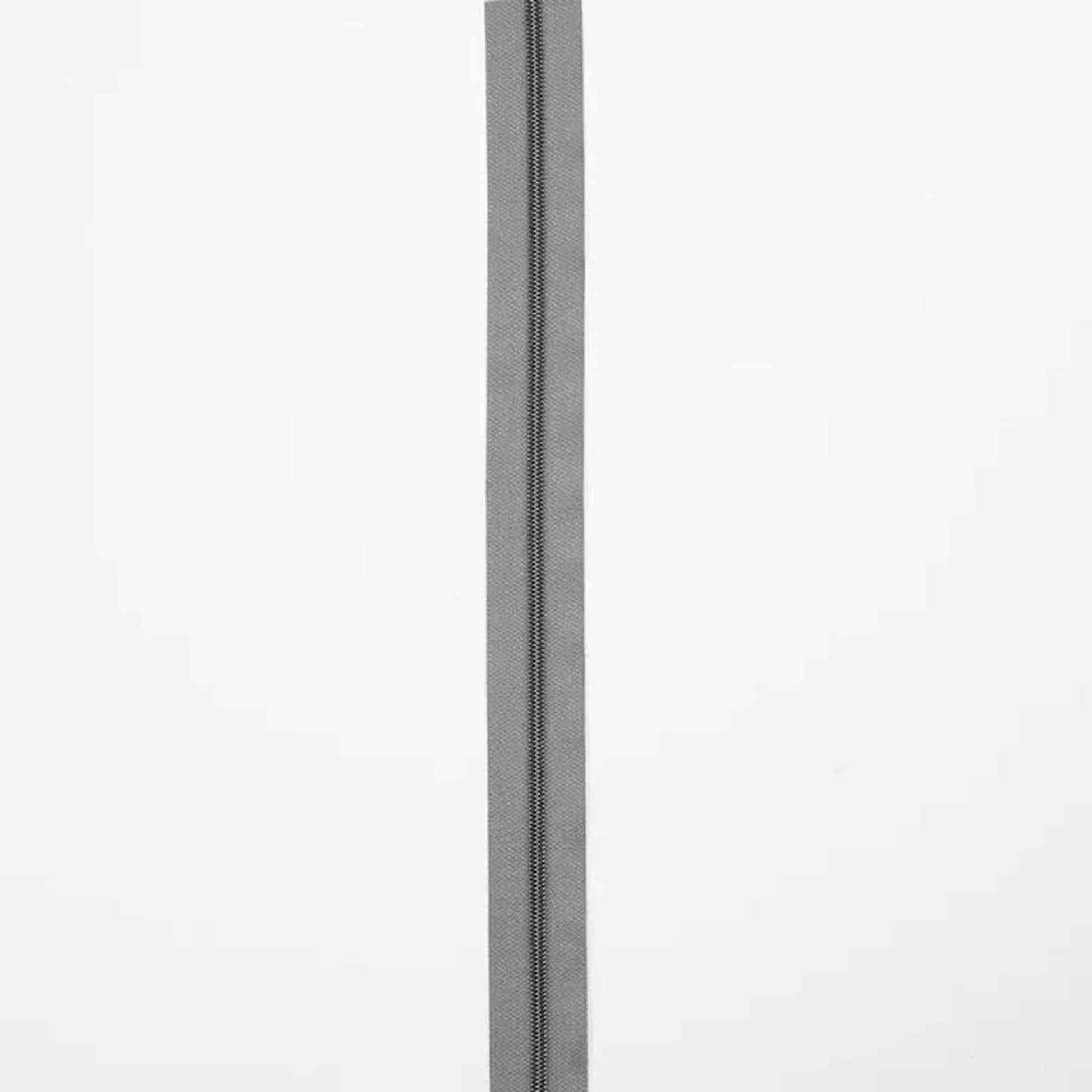 Grey Nylon Coil Zipper #3 - Gunmetal Finish