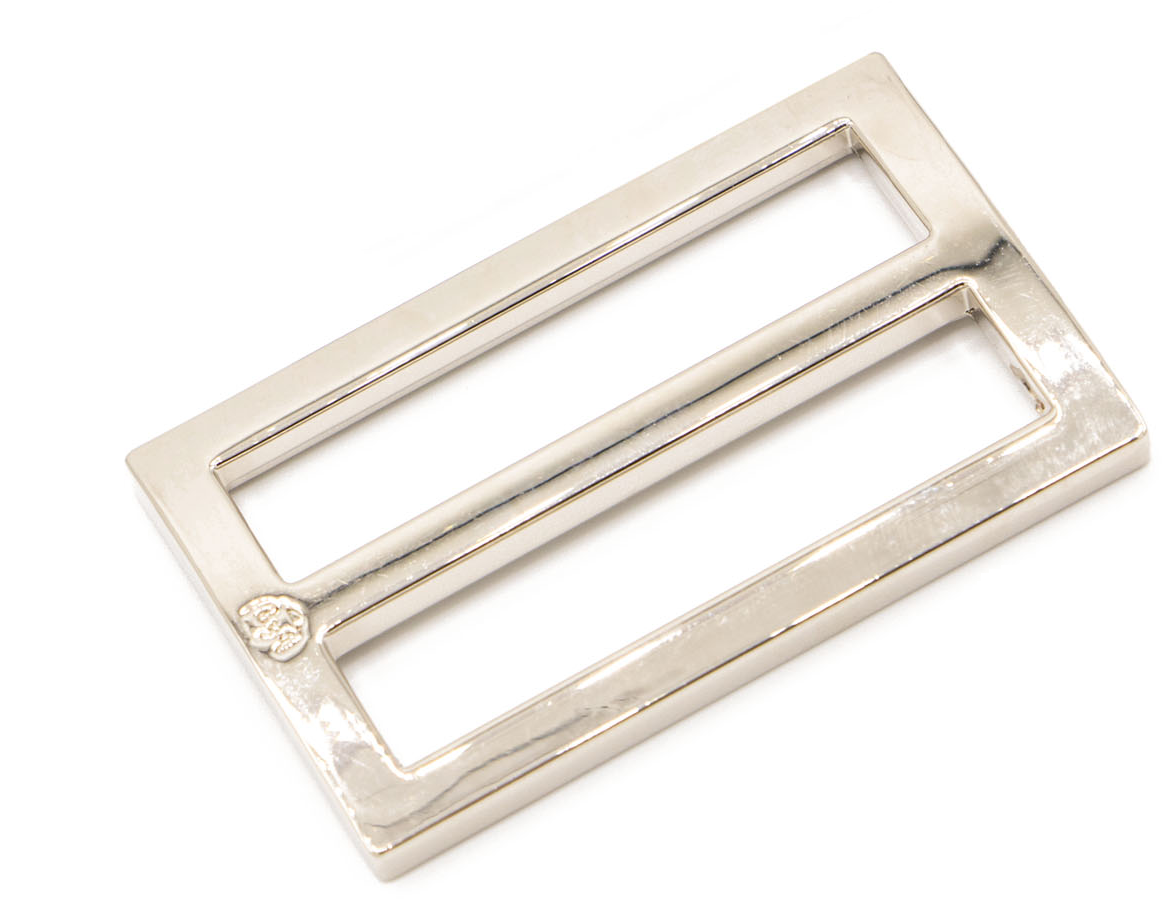Hardware: Widemouth Rectangular Slider 1 1/2" Slider (2) - Nickel Finish