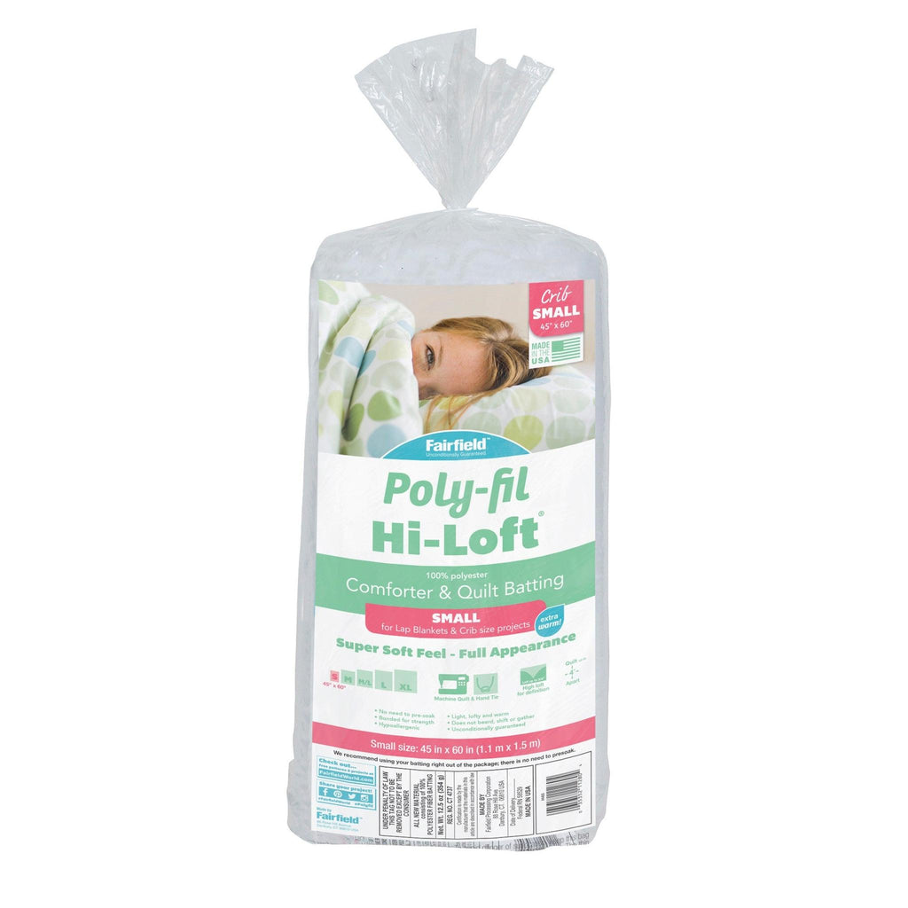 Poly-Fil Hi-Loft Quilt Batting - Crib Size - 45" x 60"