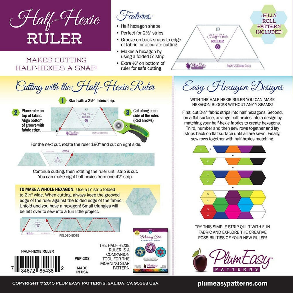 Half-Hexie Ruler
