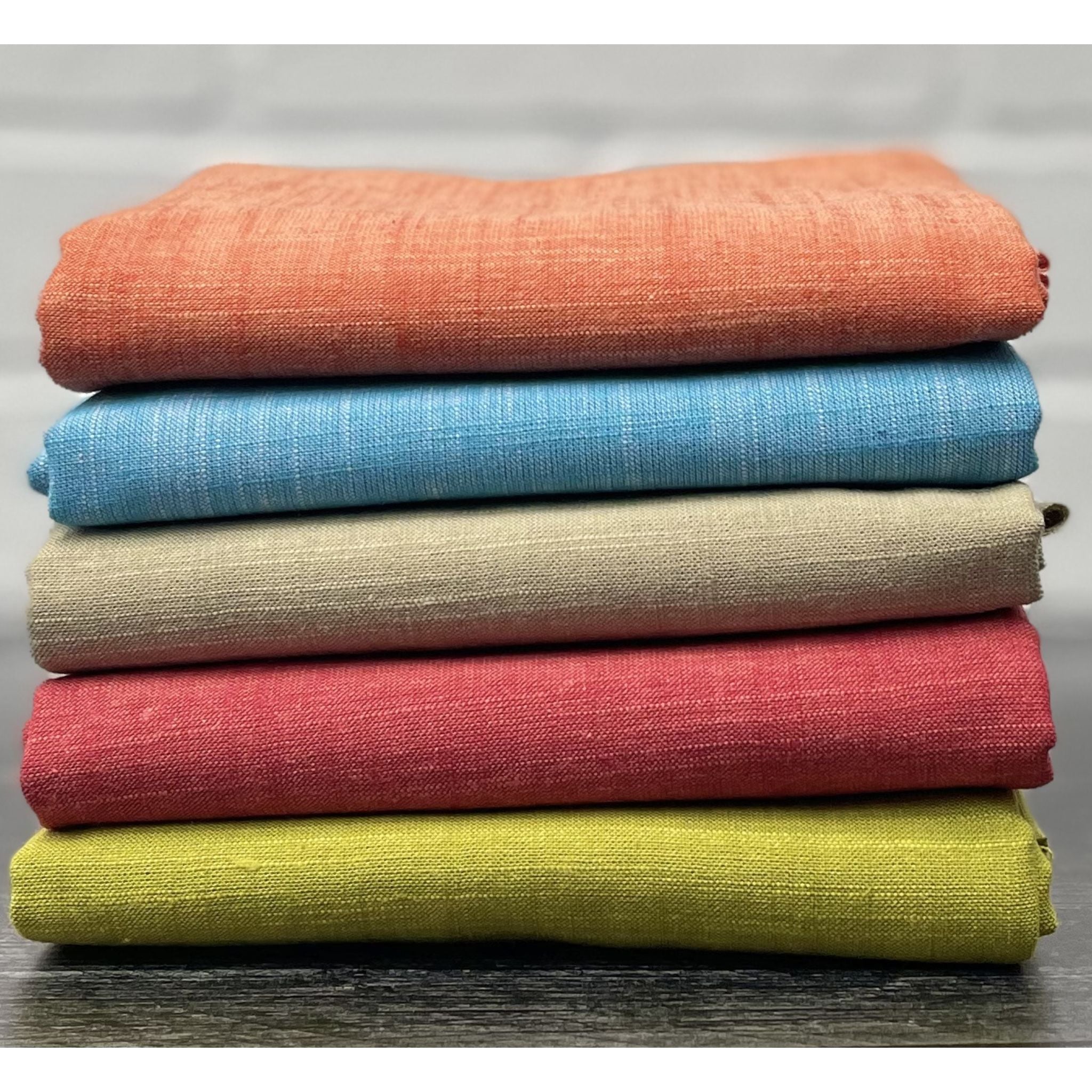 One Yard Bundle (5) Handloom - Kiwi