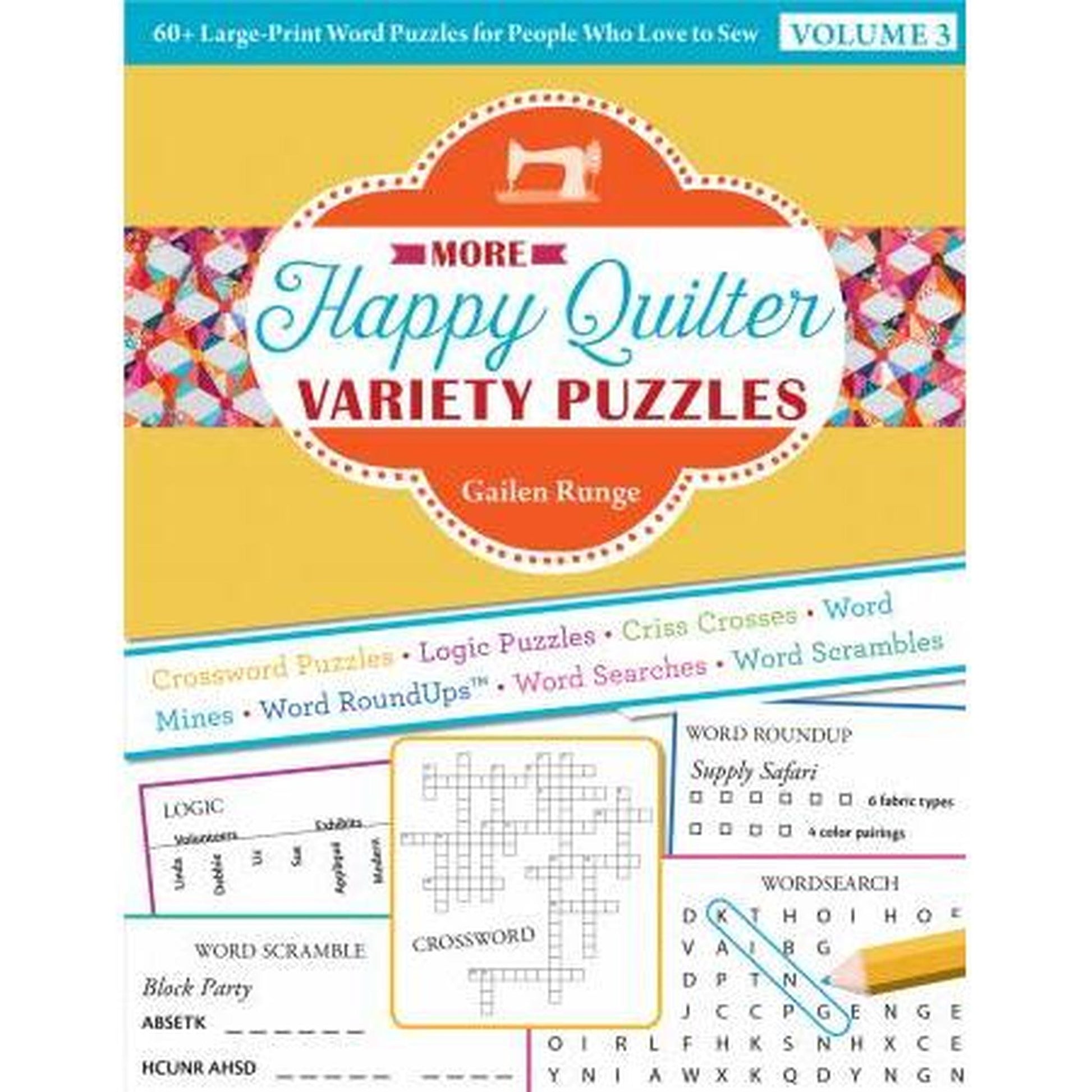 Happy Quilter Variety Puzzles: Volume 3