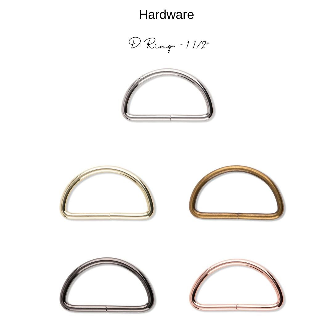 Hardware: D-Ring 1 1/2” | Multiple Finishes