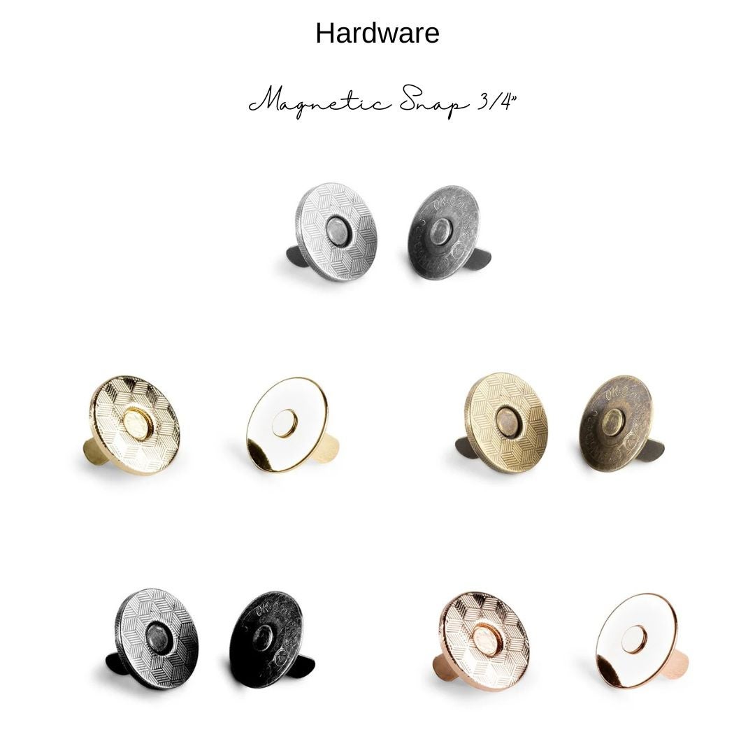 Hardware: Magnetic Snaps 3/4" | Multiple Finishes