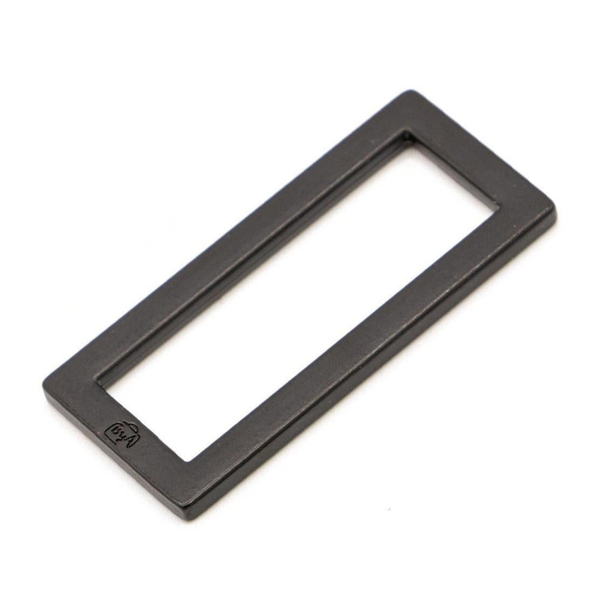 ByAnnie 1-1/2in Black Metal Rectangle Rings | Bag Hardware