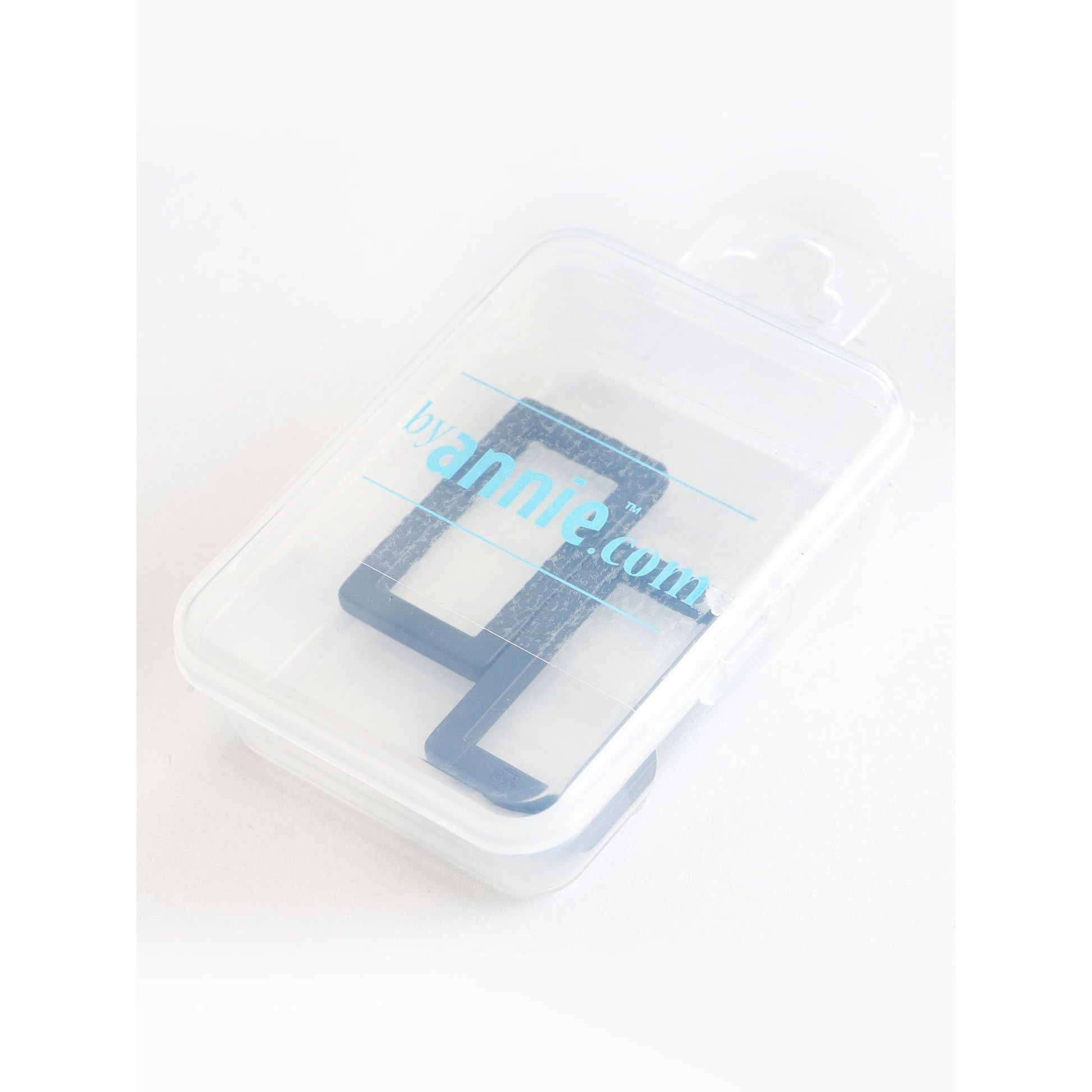 Hardware: Rectangle Ring 1" Slider (2) - Black Metal Finish