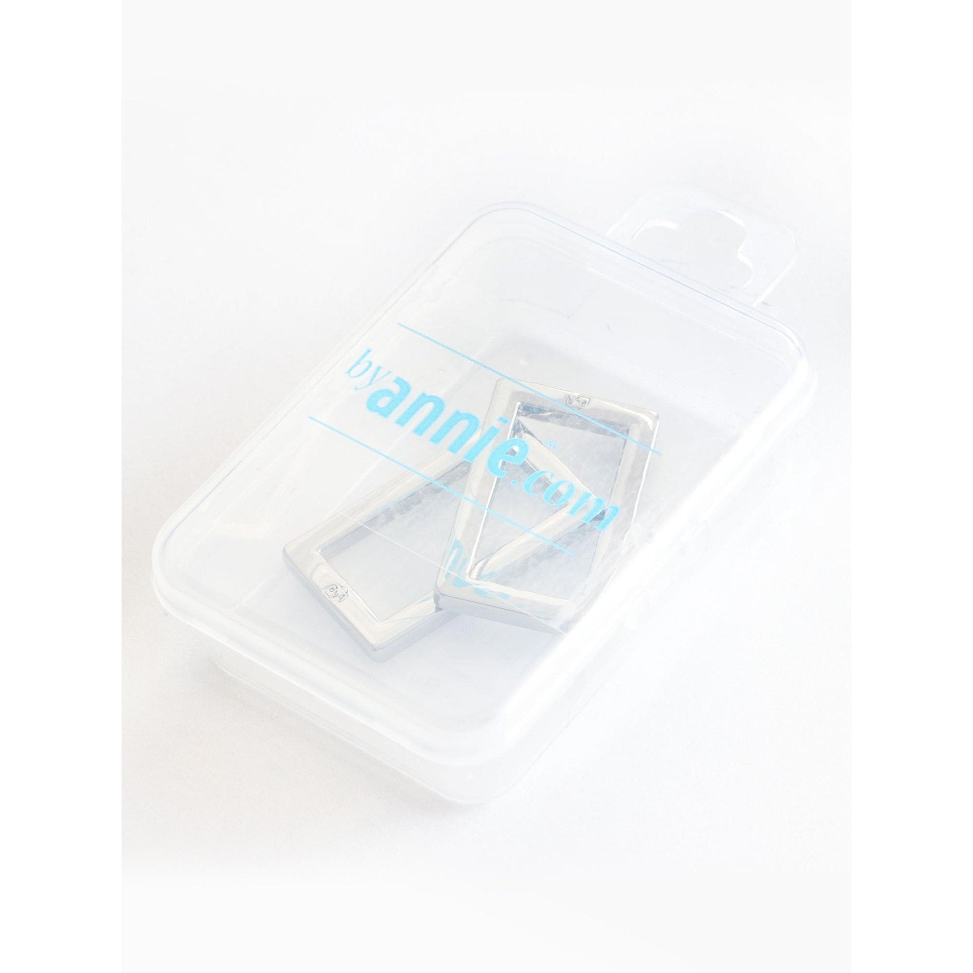 Hardware: Rectangle Ring 1" Slider (2) - Nickel Finish