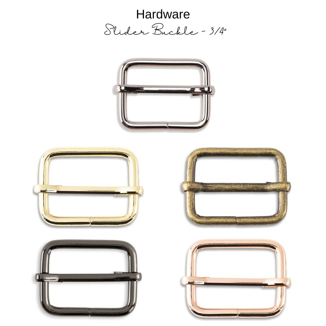 Hardware: Slider Buckle 3/4” | Multiple Finishes
