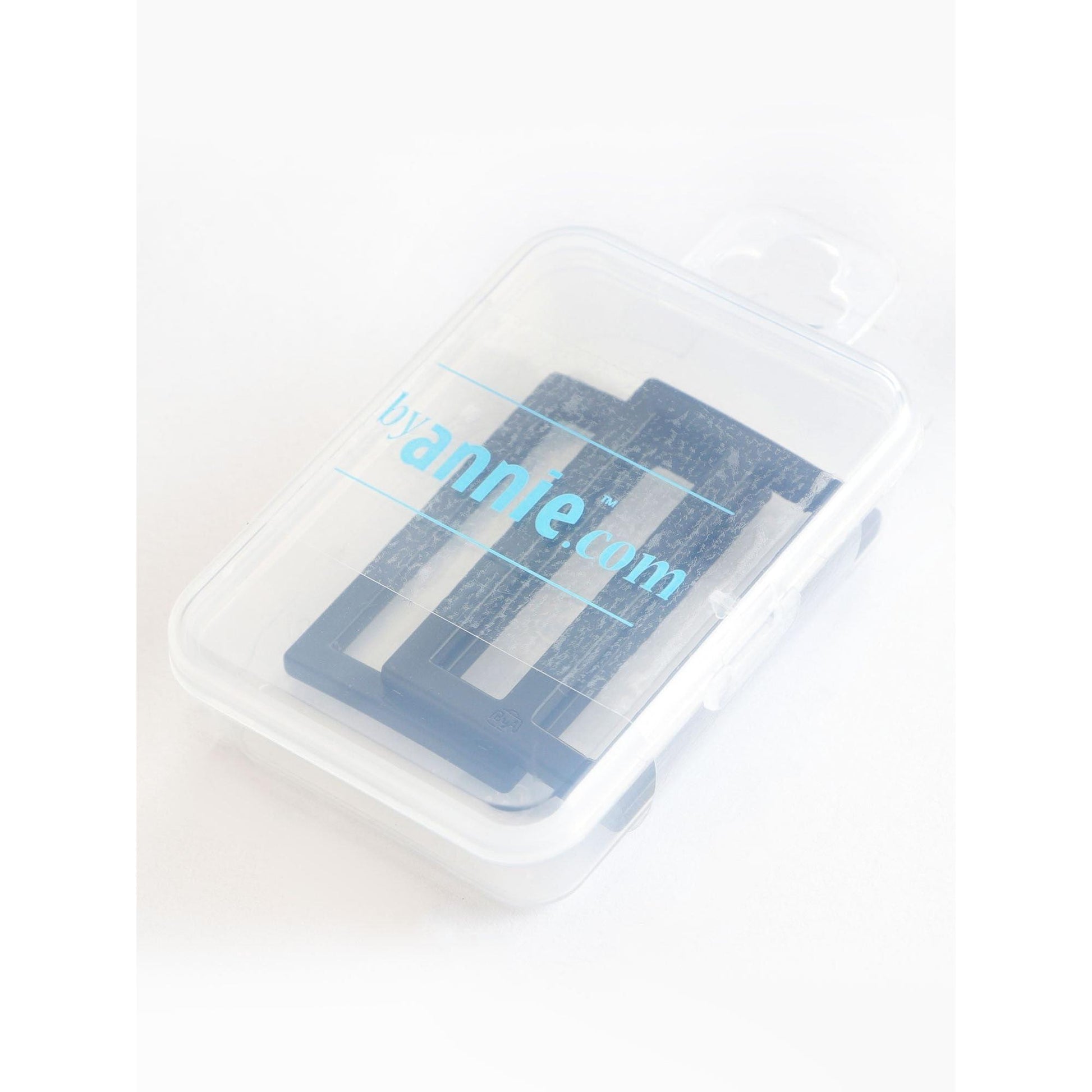 Hardware: Widemouth Rectangular Slider 1 1/2" Slider (2) - Black Metal