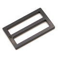 Hardware: Widemouth Rectangular Slider 1 1/2" Slider (2) - Black Metal