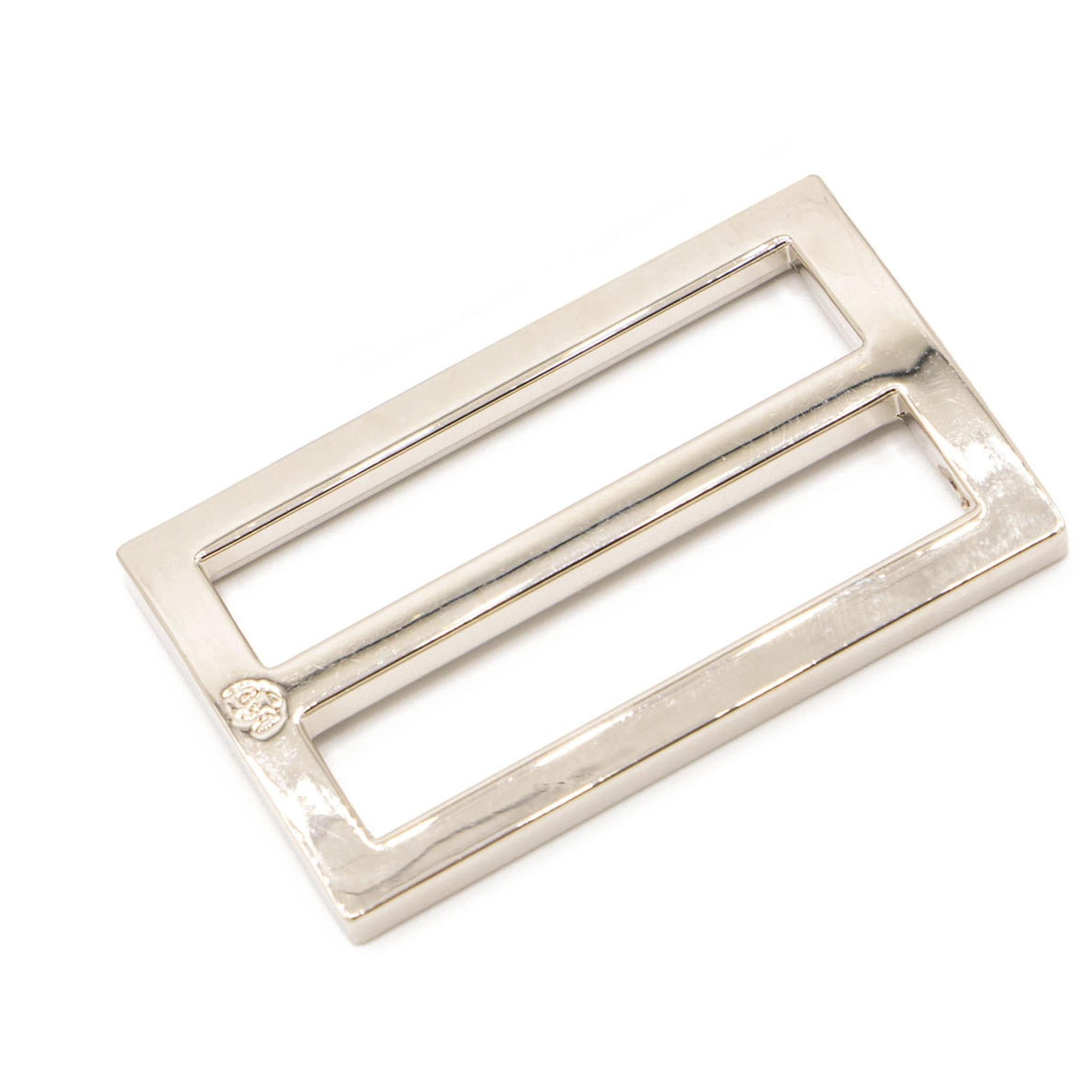 Hardware: Widemouth Rectangular Slider 1 1/2" Slider (2) - Nickel Finish