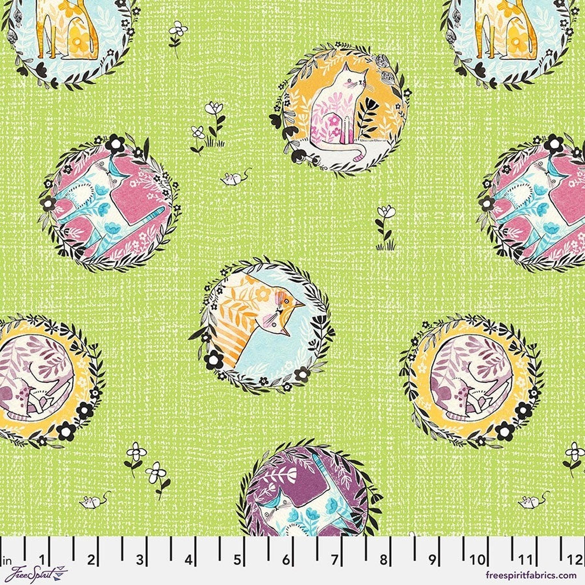Here Kitty Kitty by Cori Dantini Peek-a-Boo Green
